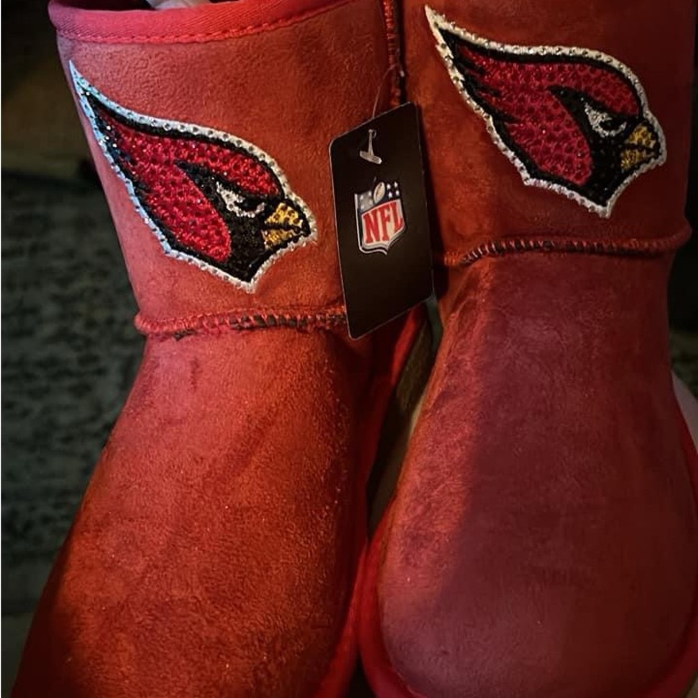 NFL Arizona cardinals ribbon bow boots